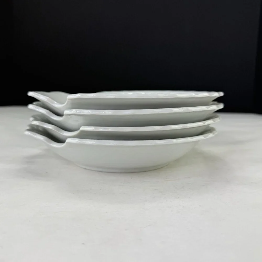 Vintage Takahashi Japan Vintage Clam Shell Floral Bowls Set of 4